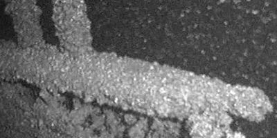 Image of a sunken schooner located at Sodus Point, NY