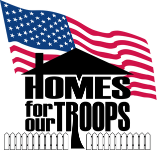 Homes for Our Troops Logo with American Flag