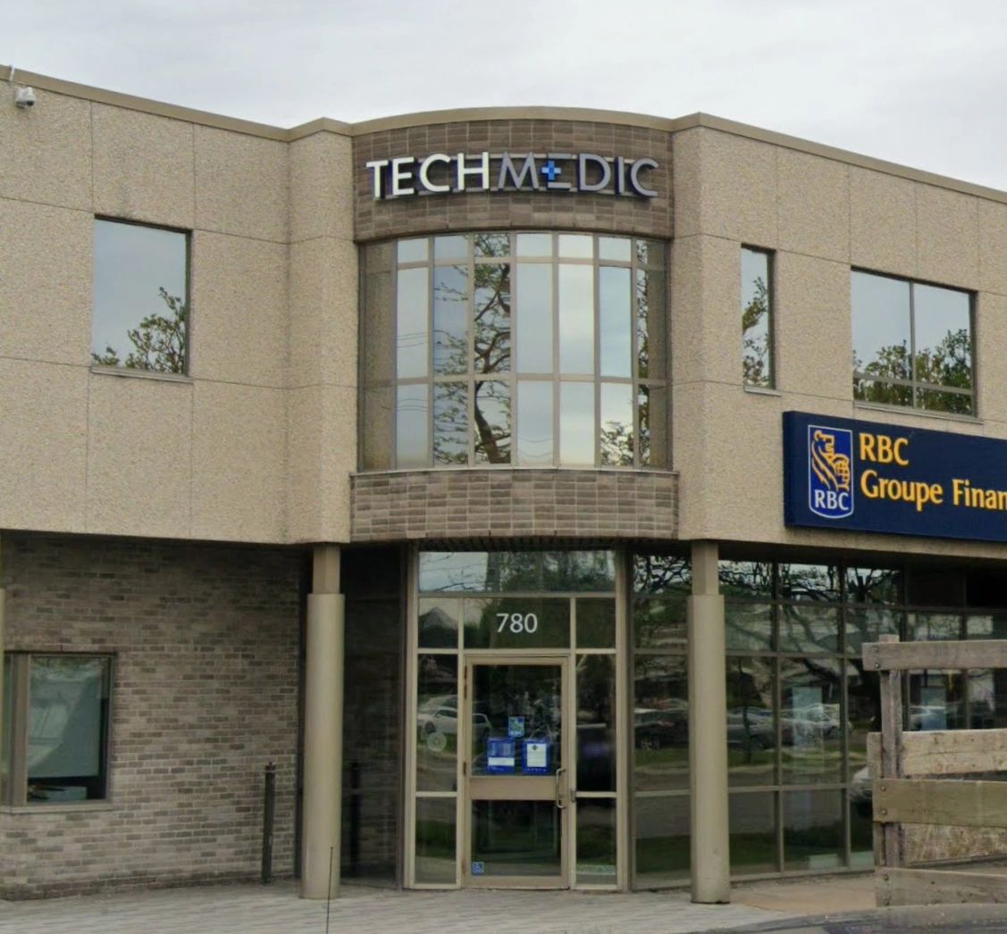 Façade extérieure des bureaux de Groupe Techmédic.