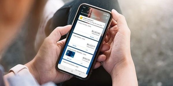Phone held by two hands