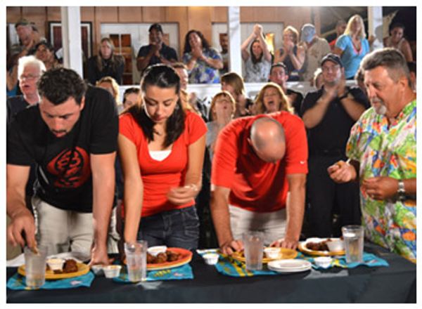 Man v Food Conch Fritter Eating Contest