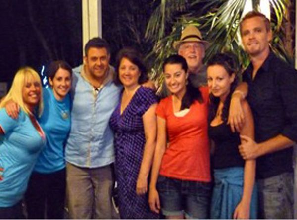 Adam Richman of Man v Food Conch House staff!