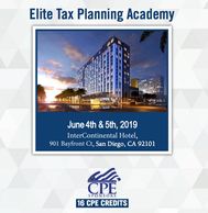 The Elite Tax Planning Academy is a two-day event (16 CPE credits) that brings together some of the
