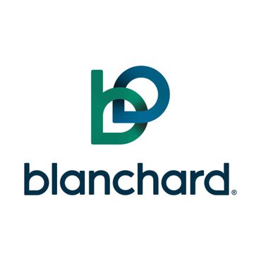Modern logo featuring intertwined letters 'b' and 'd' with 'blanchard' text below.