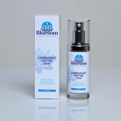 Bottle of Peptide Serum 8 Fl Oz. Trusted Product of Blossom Beauty Skincare in Fort Lauderdale FL