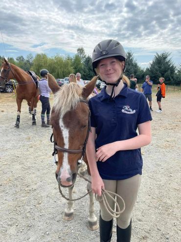 Horse with pony club member