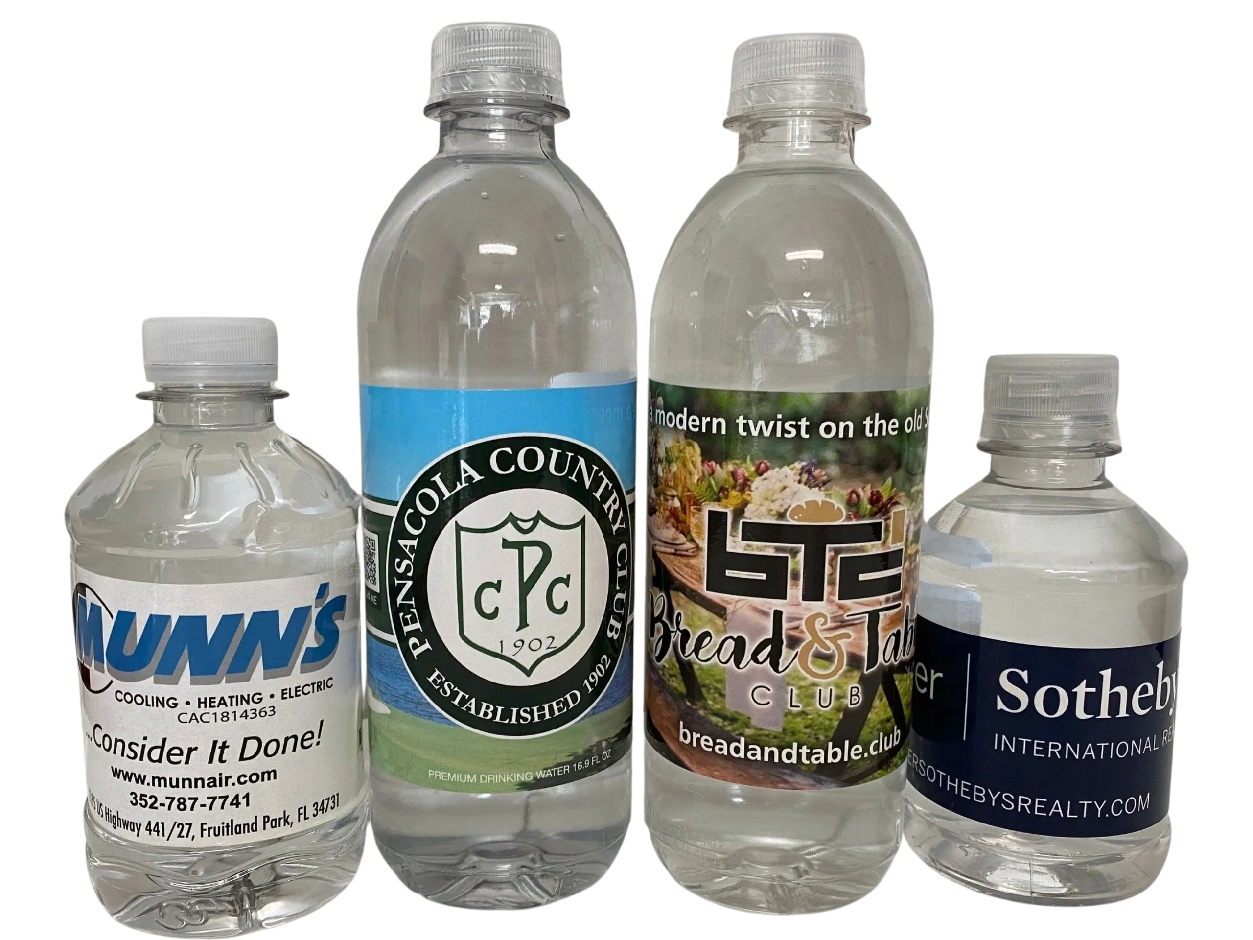 Custom Branded Bottled Water, Private Label Bottled Water, Logo Bottled Water in 169oz, 12oz or 8oz