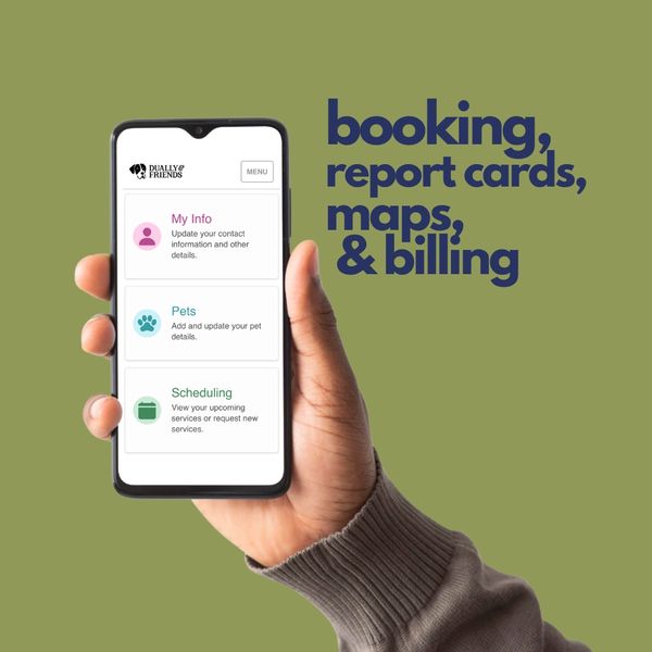 Dually and Friends pet care app is an easy way to schedule dog walking and pet sitting in Green Bay