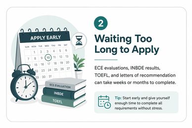 Apply early to avoid delays in application processing.