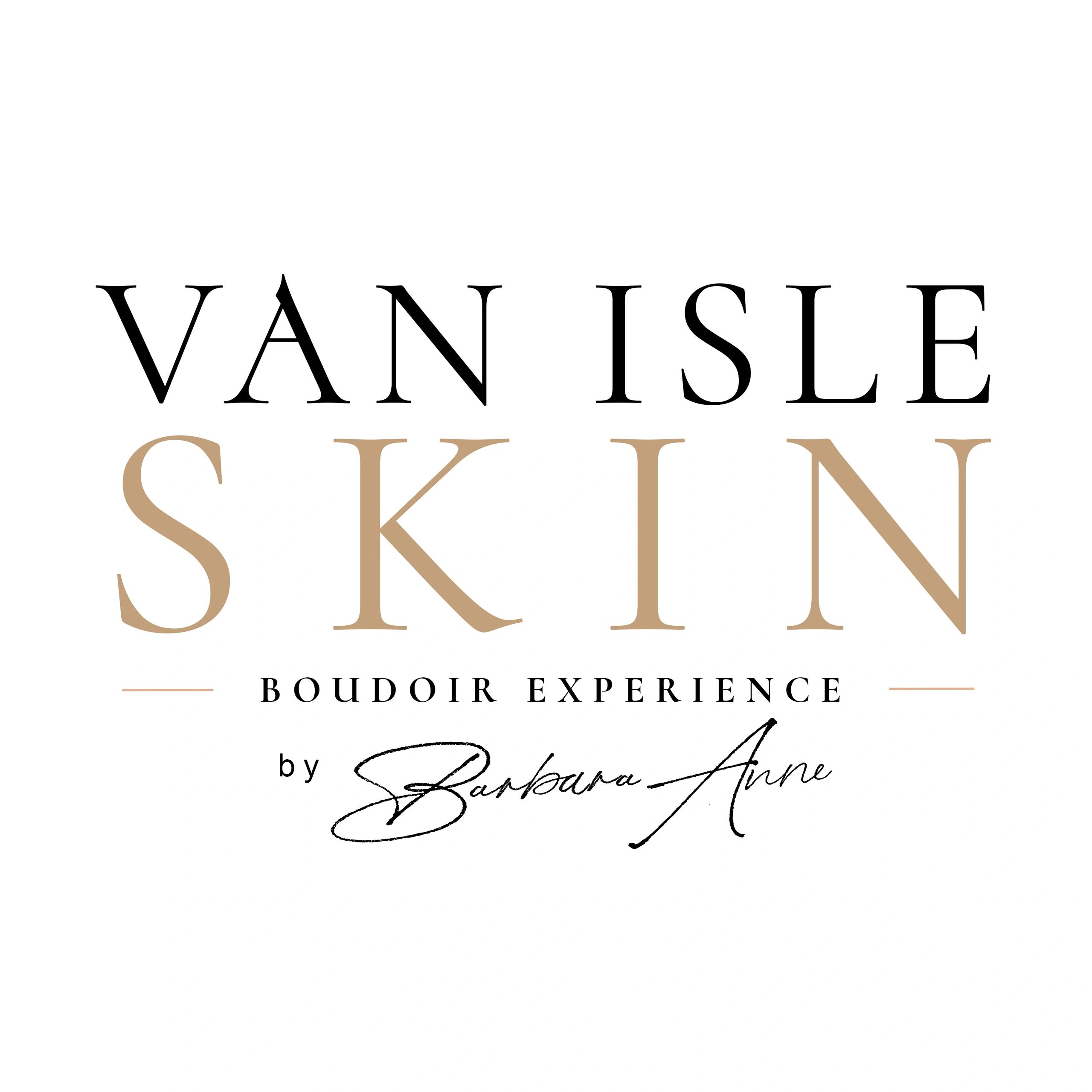 Logo for Van Isle Skin Boudoir Experience by Barbara Anne.