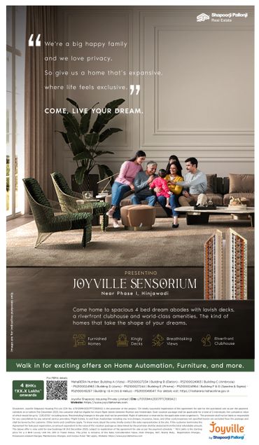 Joyville Best Real Estate Advertising Venbridge Real Estate Luxury Real Estate Pune