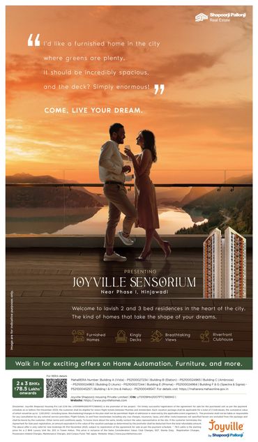 Joyville Best Real Estate Advertising Venbridge Real Estate Luxury Real Estate Pune