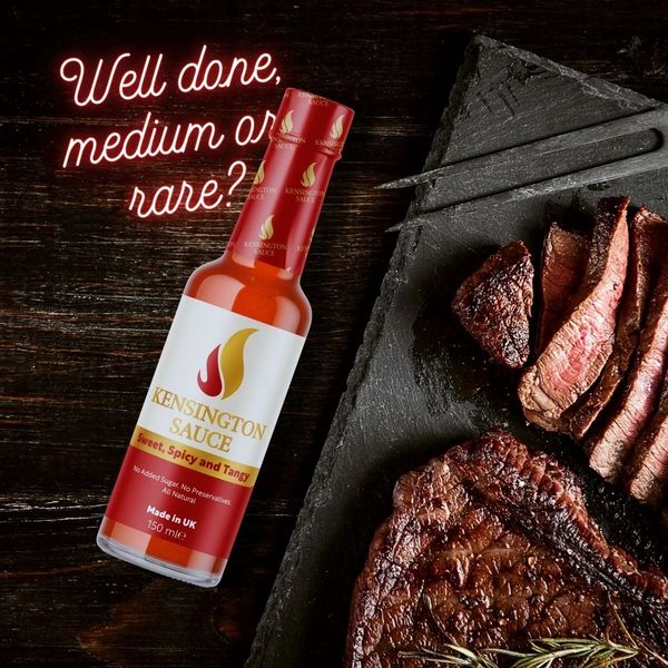 Picture of his hospital along with red meat