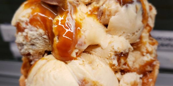 Homemade Salted Caramel Truffle ice cream