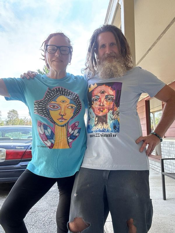 Artists Winnie And (Adam) Woodson creators of whimsical home decor