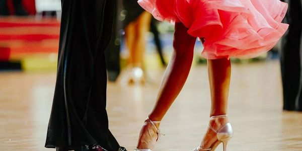 Poster advertising ballroom, Latin & swing favorites 
mix of popular club dances
 country favorites