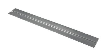 Omega shaped aluminum heat transfer plate for subfloor or between joist radiant heat installation