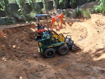 Kanga & excavator work