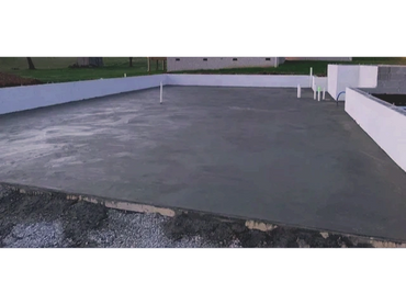 Slick finish house slab.