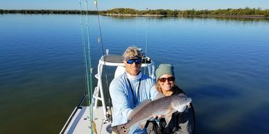 Beautiful Day while on a Inshore fishing charter in Daytona Beach Florida