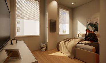 2 BED 1 BATH UNIT - BEDROOM