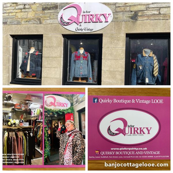 Quirky, vintage and retro clothes shop in Looe