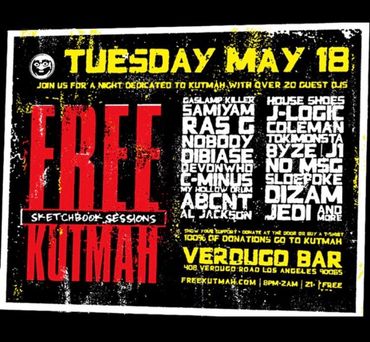 FREE KUTMAH Gaslamp Killer DAM FUNK Daedelus SAMIYAM Jon Wayne RAS G Teebs ABCNT HIT+RUN JLOGIC C-M