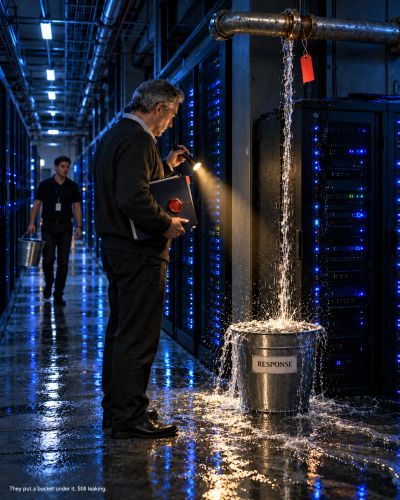 Response bucket overflows under a leak above AI servers