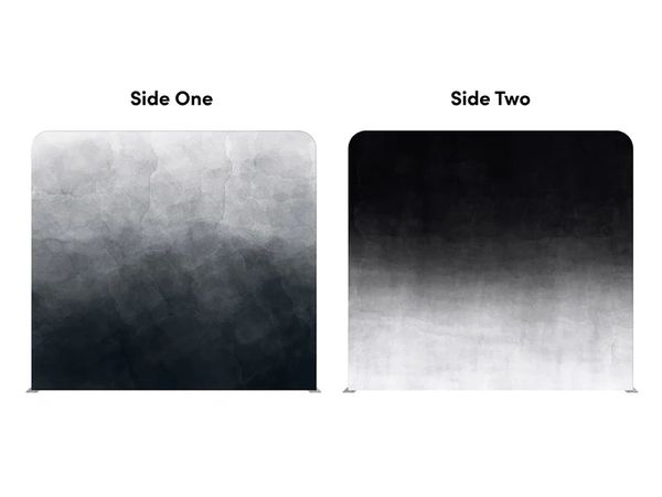 Gradient black and white backdrop