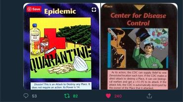 Illuminati Card Game: Epidemic, Quarantine & Center for Disease Control (CDC). Covid, Corona, Virus