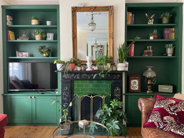 fitted alcove cabinets with shaker doors