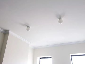 Ceiling painted white