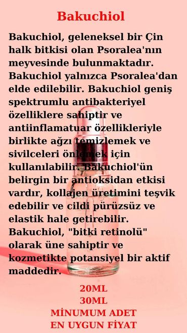 bakuchiol seum fason uretim