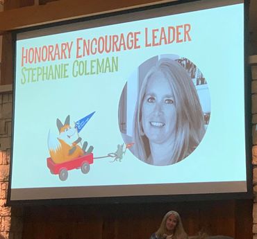Picture of Honorary Encourage Leader announcement for Stephanie Coleman