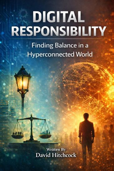 Book cover illustrating digital responsibility in a connected world.