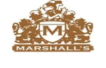 Marshall's logo featuring a crowned lion and horse with ornate design.