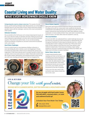 Manasota key living expert article november 2025 Coastal living and water quality