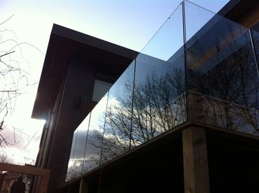 Glass railings for an unobstructed view