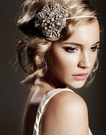 closeup shot of a woman with a hairband