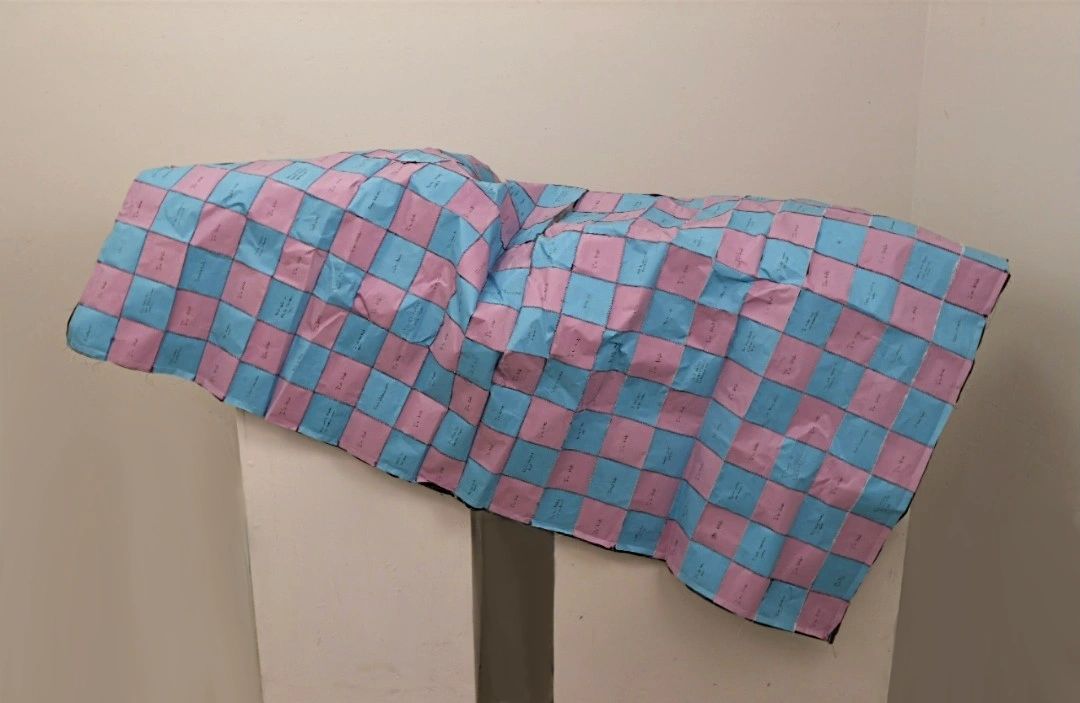 Blanket Statement
Post-It Notes and  Cloth
4.7ft x 3.6ft
2022
“I’m tired” is a blanket statement tha