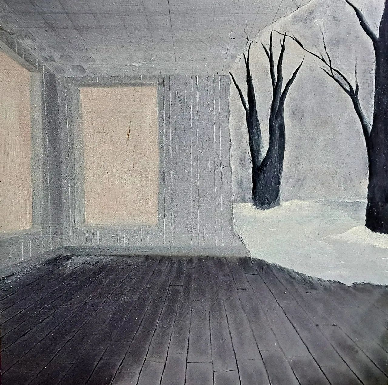 Life Cycle Of A Room
Oil Paint on Wood
12in x 12in 
2023