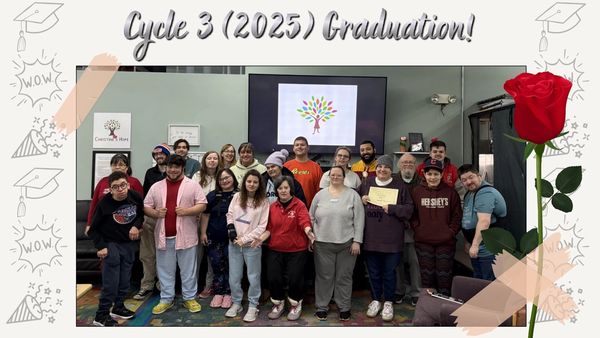 The Christine's Hope citizens celebrating the completion of another 16 week cycle.