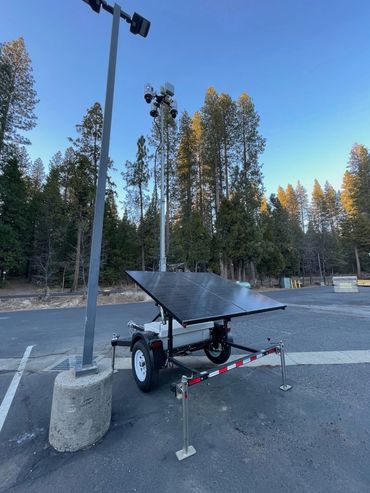 Deployed Calaveras Sheriff Mobile CCTV Surveillance System at Arnold Meadowmont Tesla Supercharger.