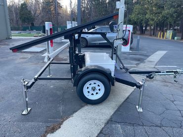 Deployed Calaveras Sheriff Mobile CCTV Surveillance System at Arnold Meadowmont Tesla Supercharger.