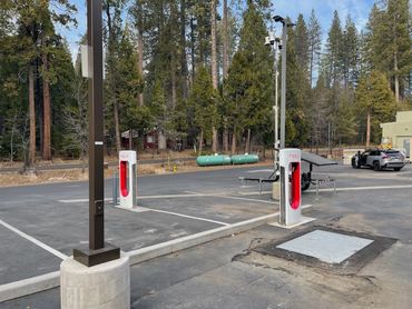 Deployed Calaveras Sheriff Mobile CCTV Surveillance System at Arnold Meadowmont Tesla Supercharger.