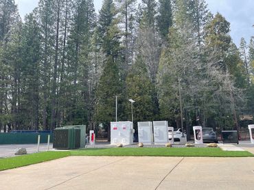 Calaveras Sheriff Mobile CCTV Surveillance System Observed as Removed from Arnold Tesla Supercharger