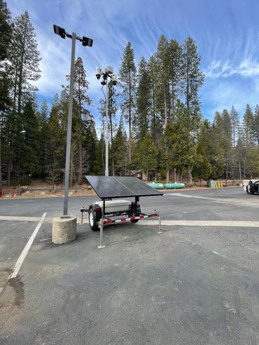 Deployed Calaveras Sheriff Mobile CCTV Surveillance System at Arnold Meadowmont Tesla Supercharger.