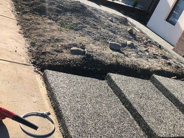 Exposed Aggregate Steps