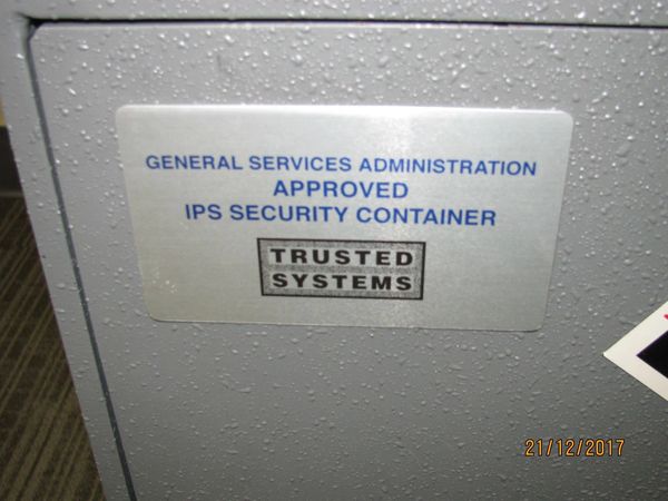 GSA safe opened.