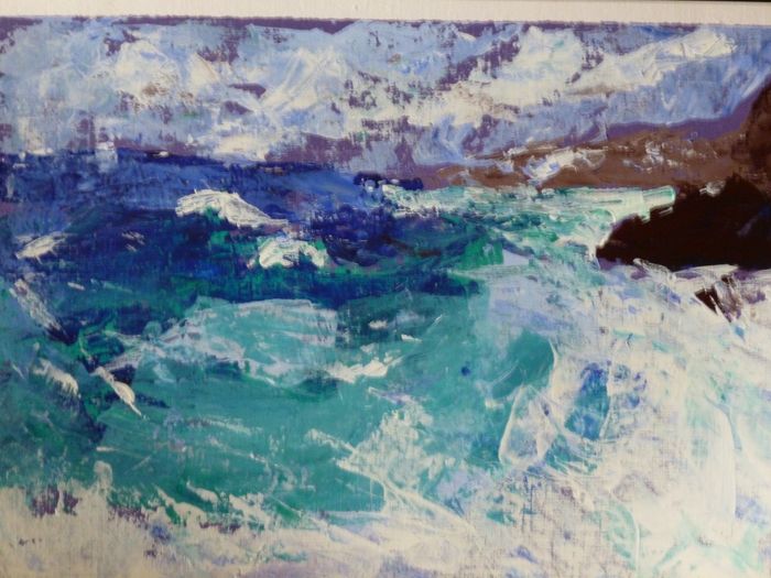 Original sea oil painting on canvas